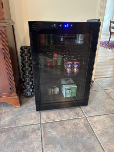 Customer photo review of 4.4/3.2/2.6 Cu.Ft Beverage Refrigerator Cooler, Reversible door