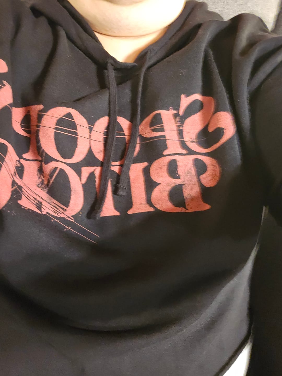 Customer photo review of Spoopy Bitch Cropped Sweatshirt