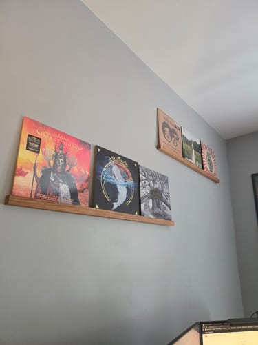 Customer photo review of Vinyl Record Display Shelf