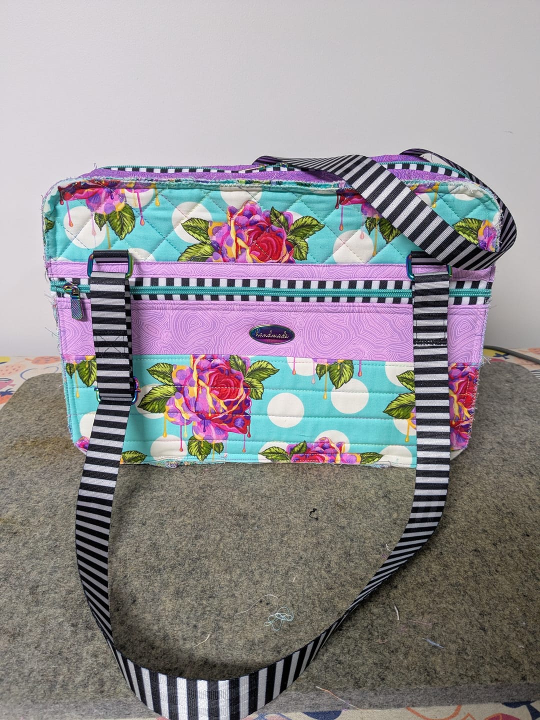 Customer photo review of Chunky Zebra - #5 Aqua Nylon Coil Zipper Tape