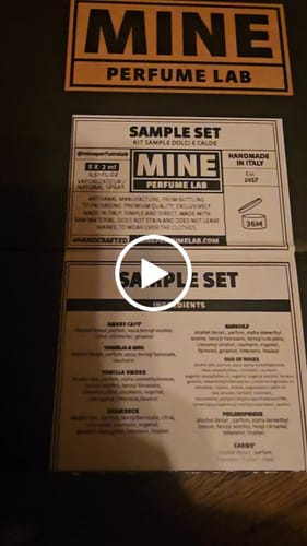 Customer video review of Set campioni dolci e calde 2ml