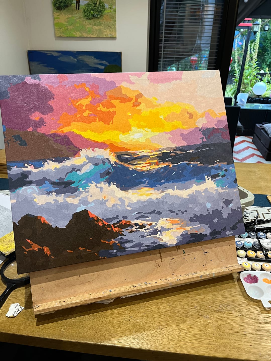 Customer photo review of Dramatic Seaside Sunset
