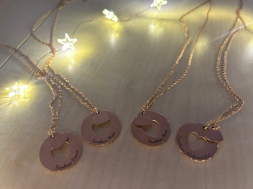 Customer photo review of Necklace: Cut-Out Heart