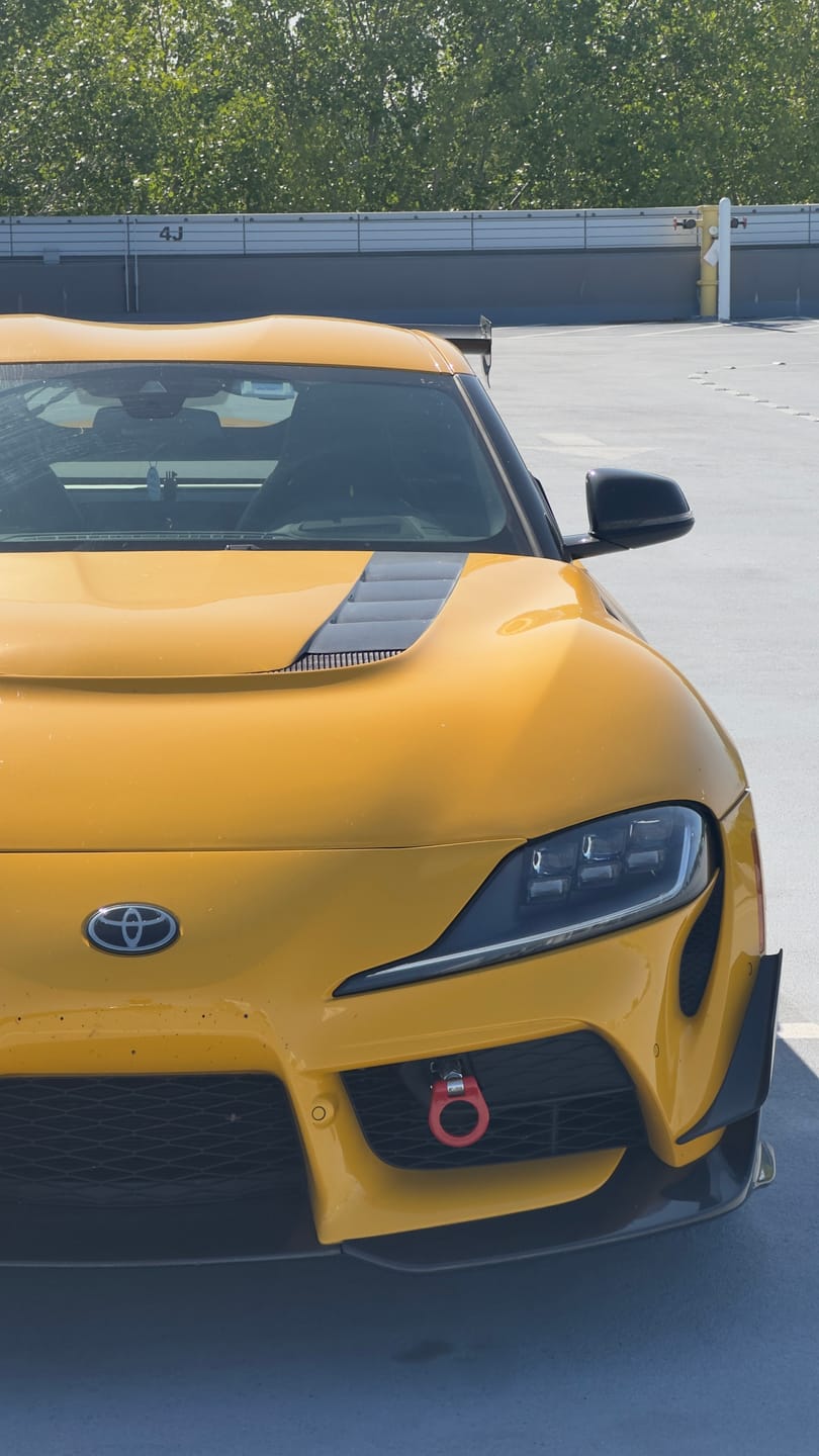 Customer photo review of 2020-Up Toyota GR Supra Bumper Hood