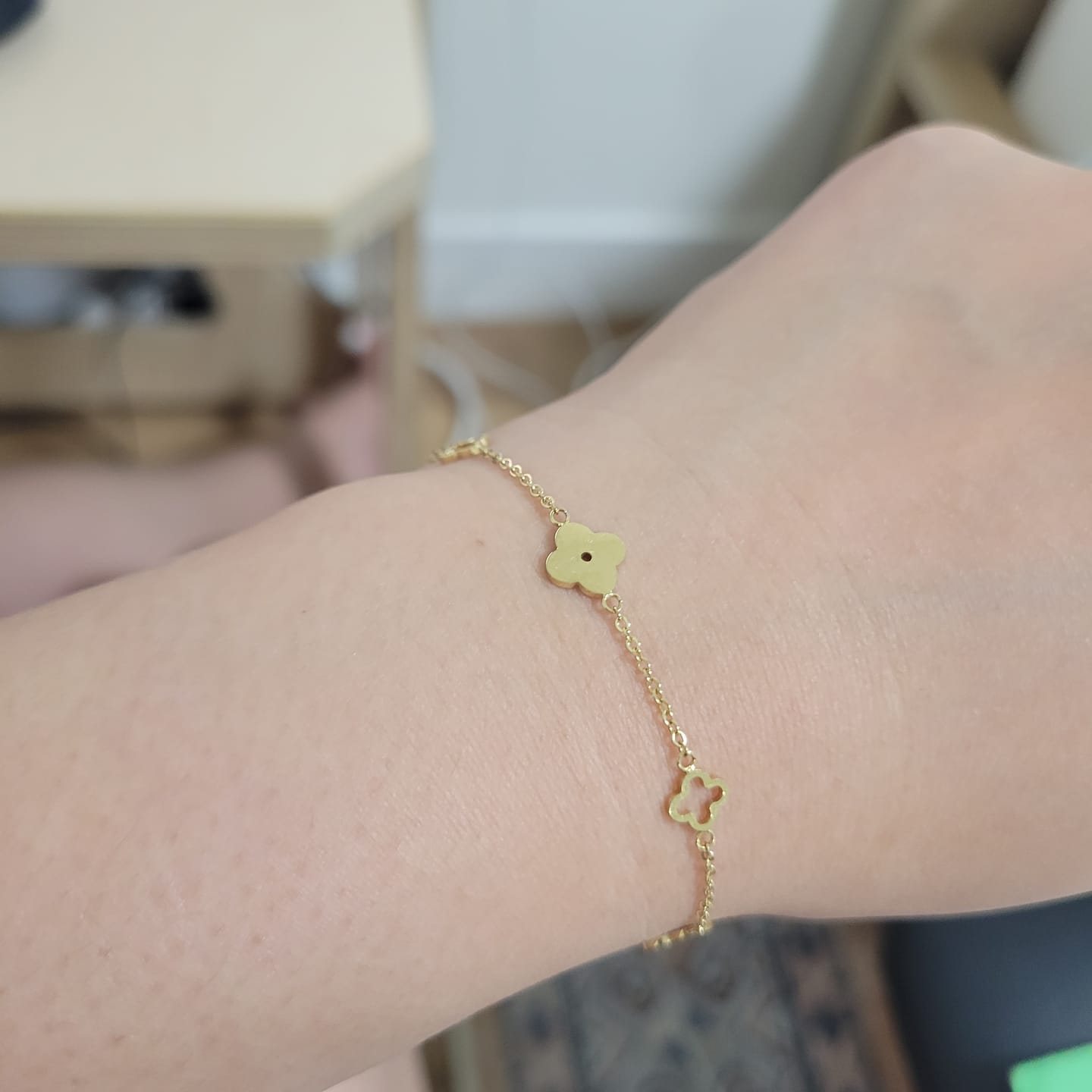 Customer photo review of Multi Clover Bracelet