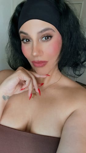 Customer photo review of Naked Print Headband
