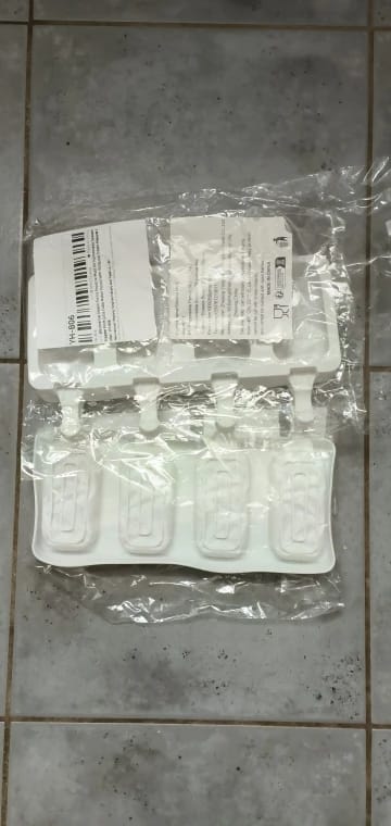 Customer photo review of Food Grade Silicone Popsicle Molds