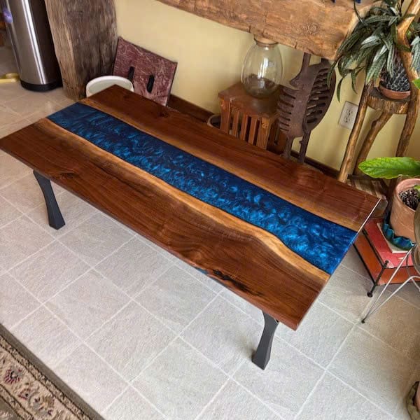 Customer photo review of Bench Legs 118 Faras 16H Modern Steel Furniture