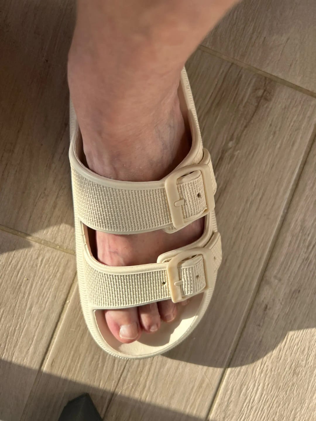 Customer photo review of The Snuggi Slippers™