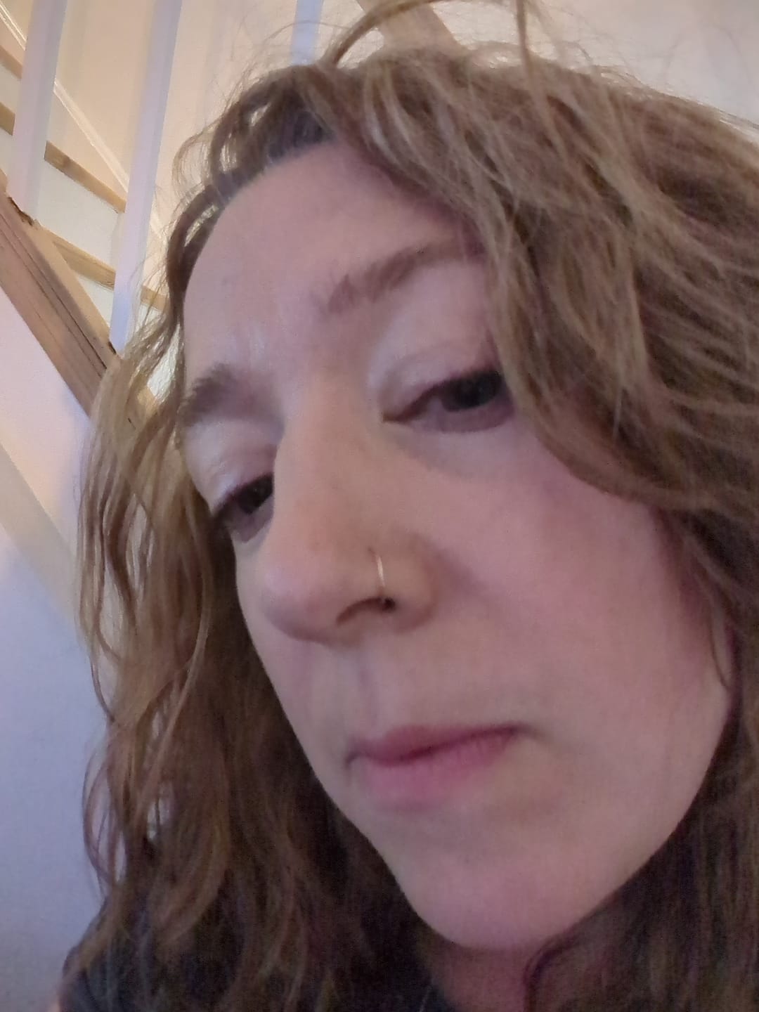 Customer photo review of 14K Gold Nose Ring