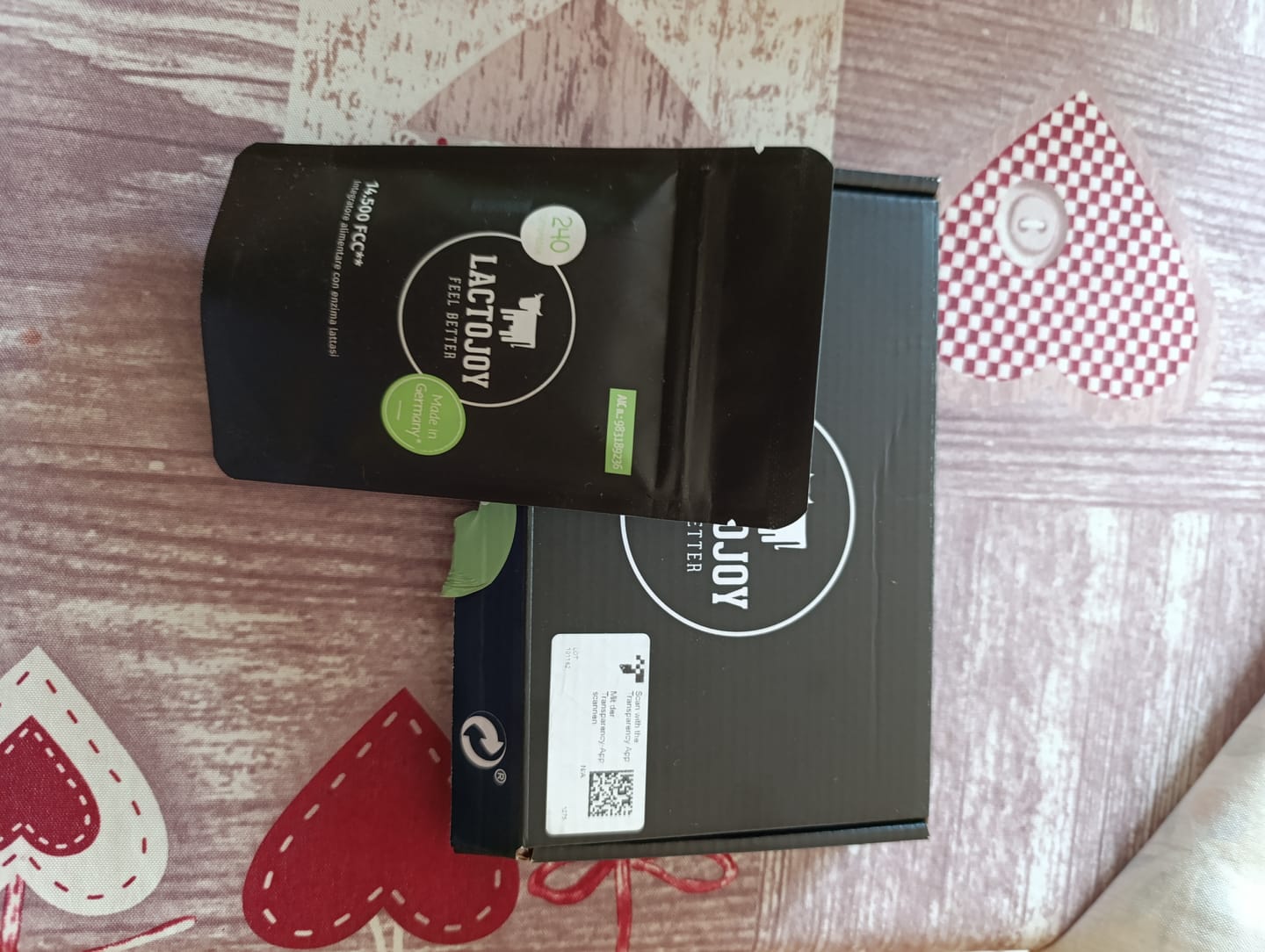 Customer photo review of LactoJoy Lactase Pills - 14.500 FCC - 240 pcs refill bag