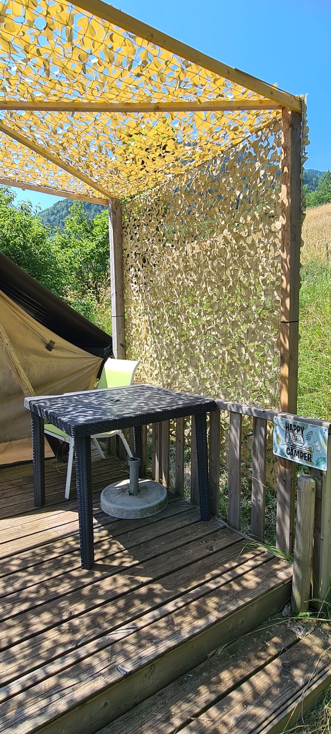 Customer photo review of Filet de camouflage renforcé bleu