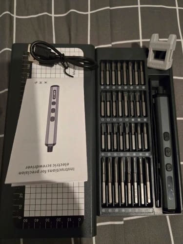 Customer photo review of Smart Electric Screwdriver Set – 68-in-1 Precision Tool with 5 Torque Settings & Magnetic Bits