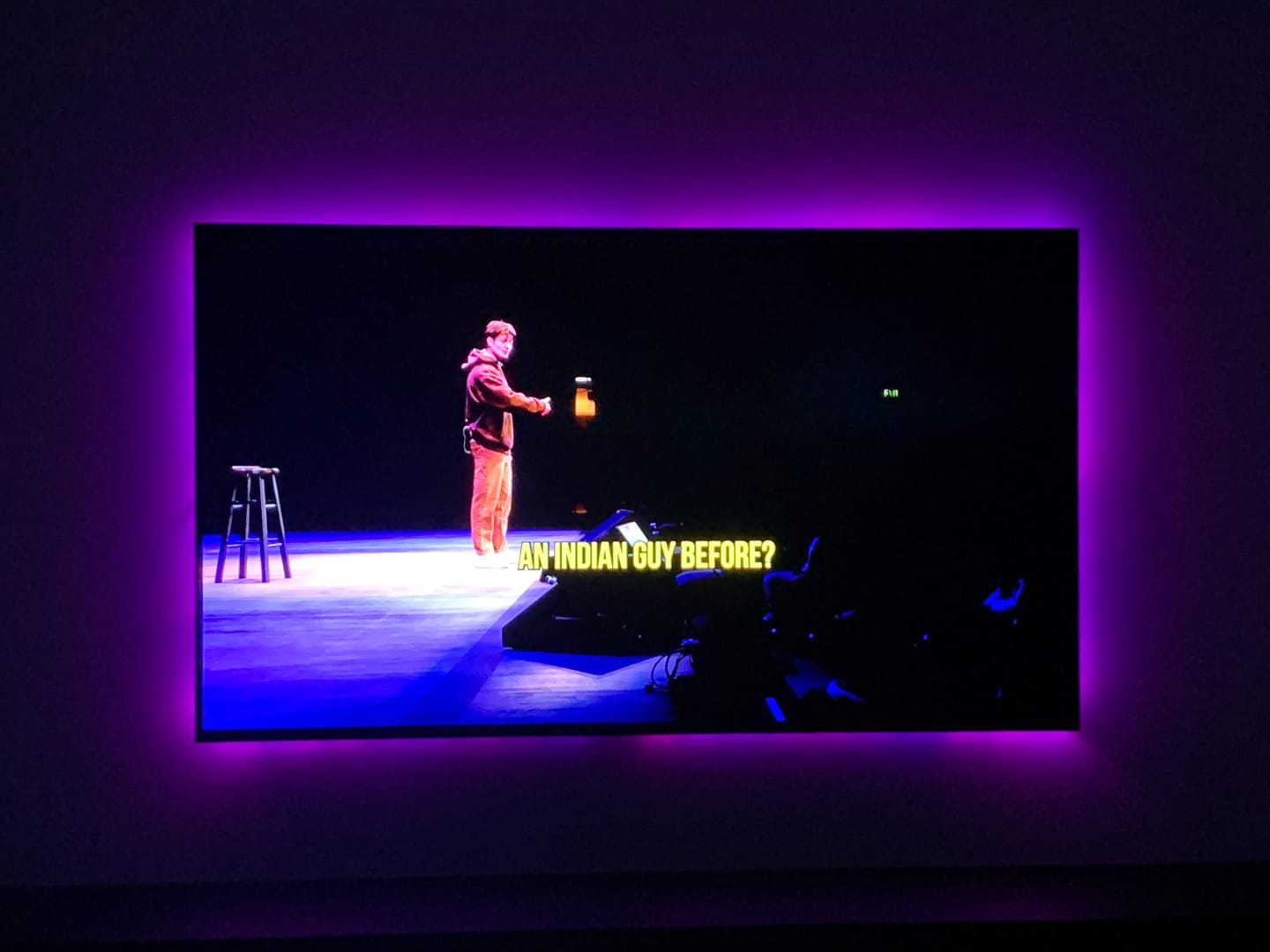Customer photo review of RGB LED TV Strip Light Tape - Bluetooth USB with Flexible, Self-adhesive RGB Lights - Perfect for TV and Desktop Illumination