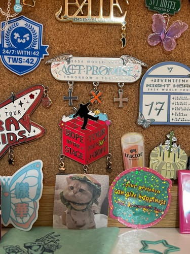 Customer photo review of J-Hope 2025 Tour Pins