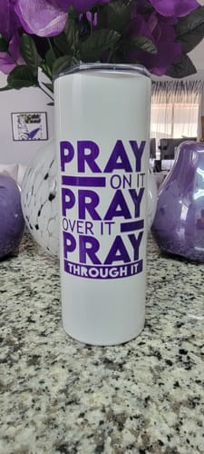 Lanaya M. review of UV DTF Cup Decal- Pray On It, Over, Through image 1 out of 1