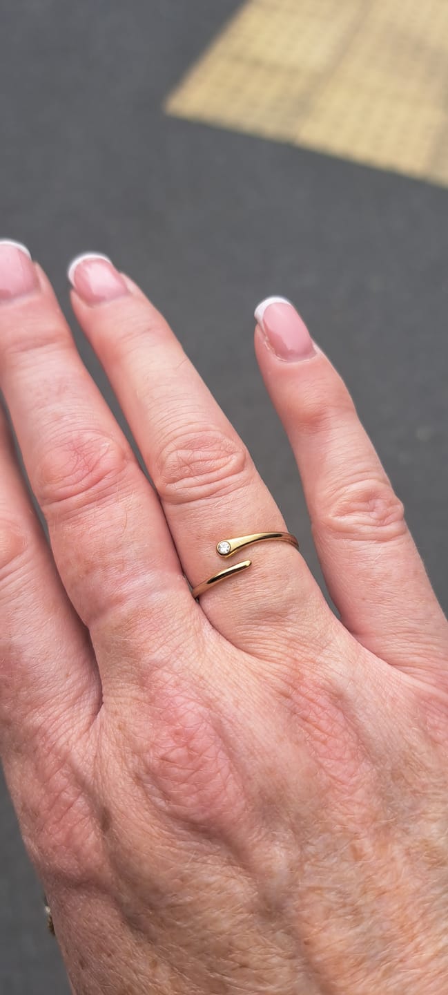 Customer photo review of Wave Wrap Ring