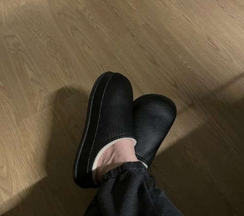 Customer photo review of The Snuggi Slippers™