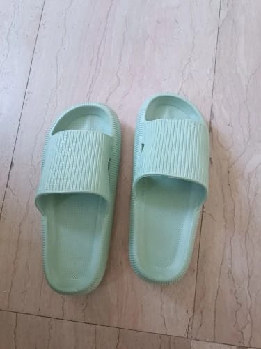 Customer photo review of The Snuggi Slippers™