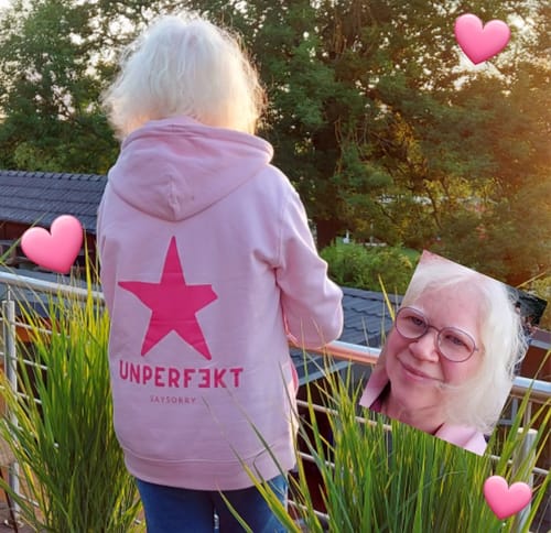 Customer photo review of Premium Oversize Zip-Jacke »Unperfekt Stern Classic«