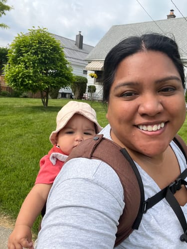 Customer photo review of Java Original Baby Carrier by Happy Baby
