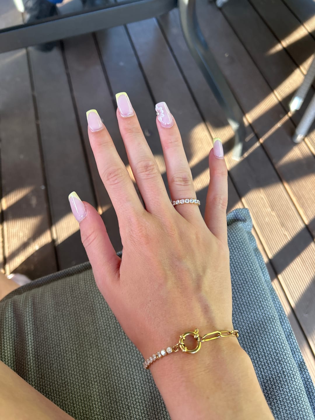 Customer photo review of Tennis Chain Armband | 18K vergoldet