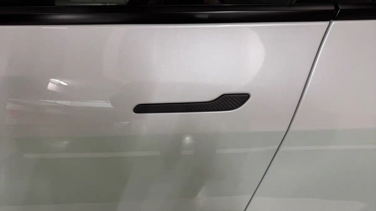 Customer photo review of Real Carbon Fiber Door Handle Covers For Model 3/3 Highland/Y/Y Juniper