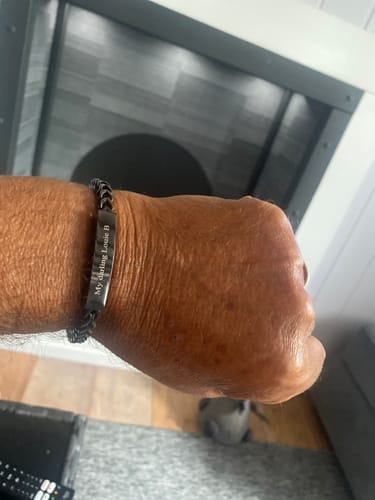 Customer photo review of Franco Link ID Urn Bracelet | 6MM
