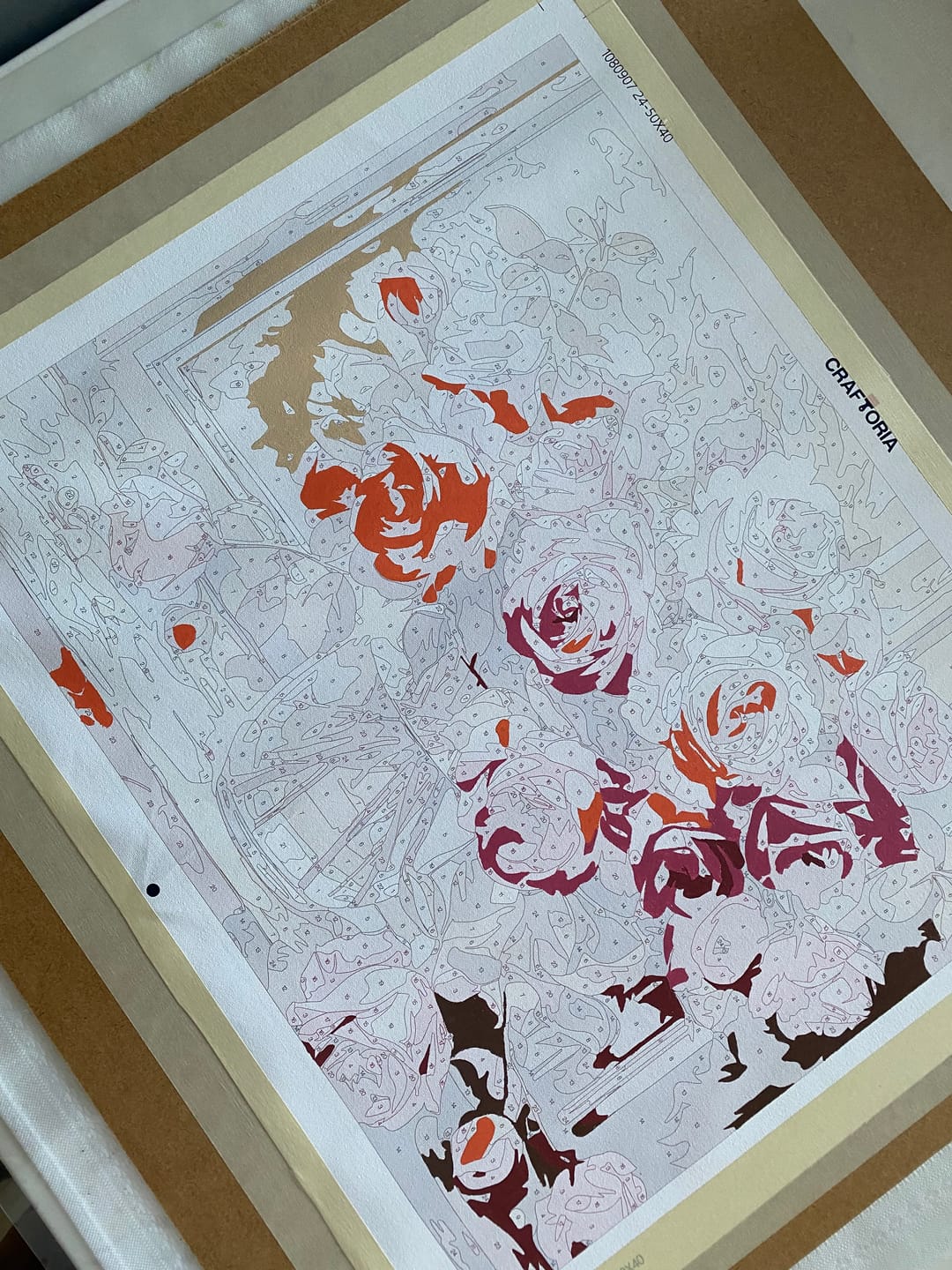 Customer photo review of Numbered Roses