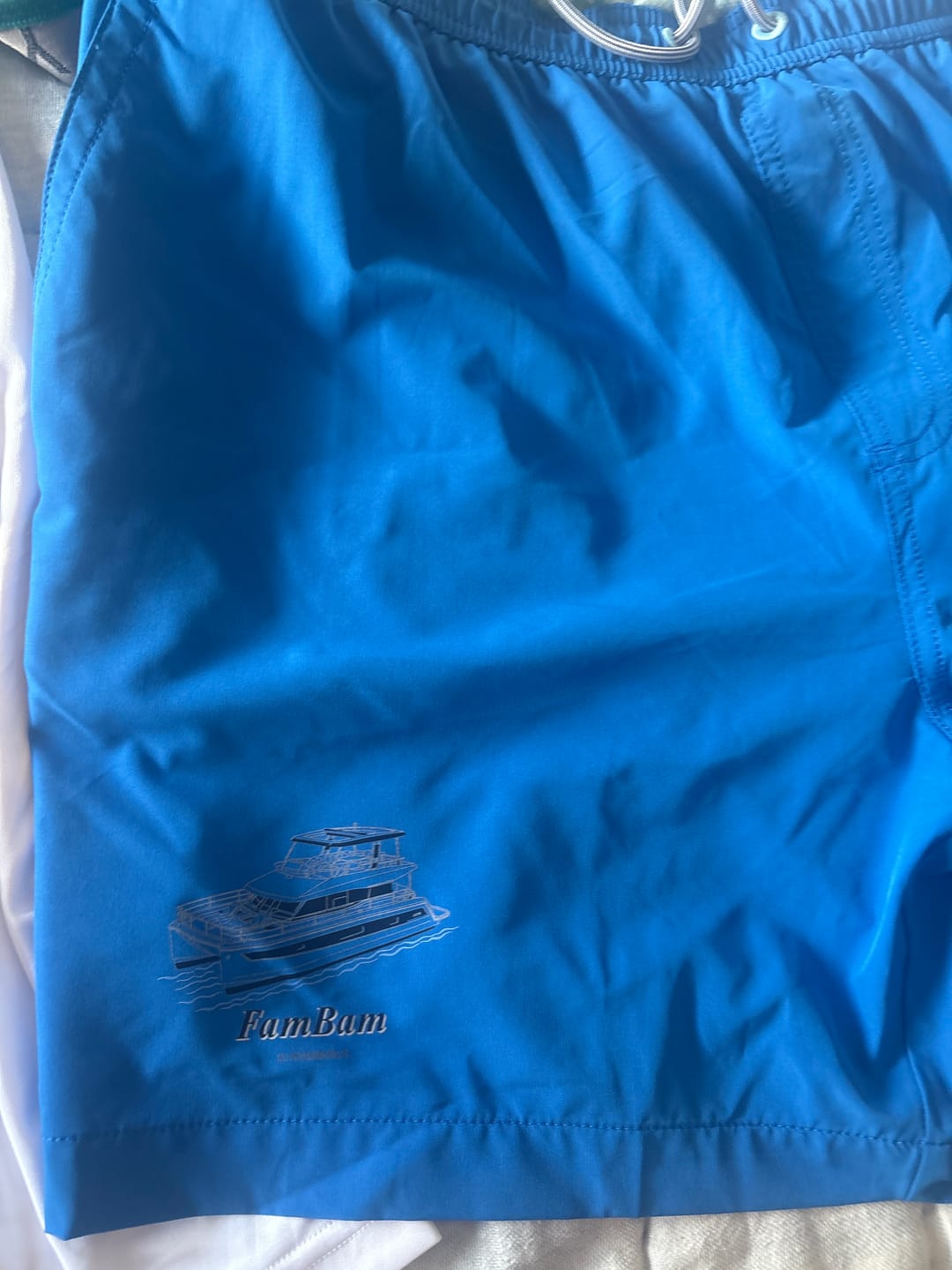 Customer photo review of Custom Tommy Bahama Naples Valley 6-Inch Swim Trunks