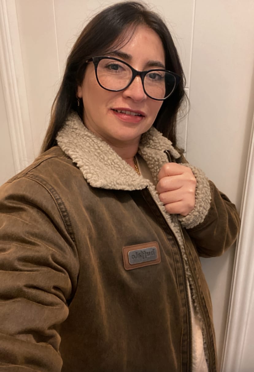 Customer photo review of Chaqueta Baker Mujer
