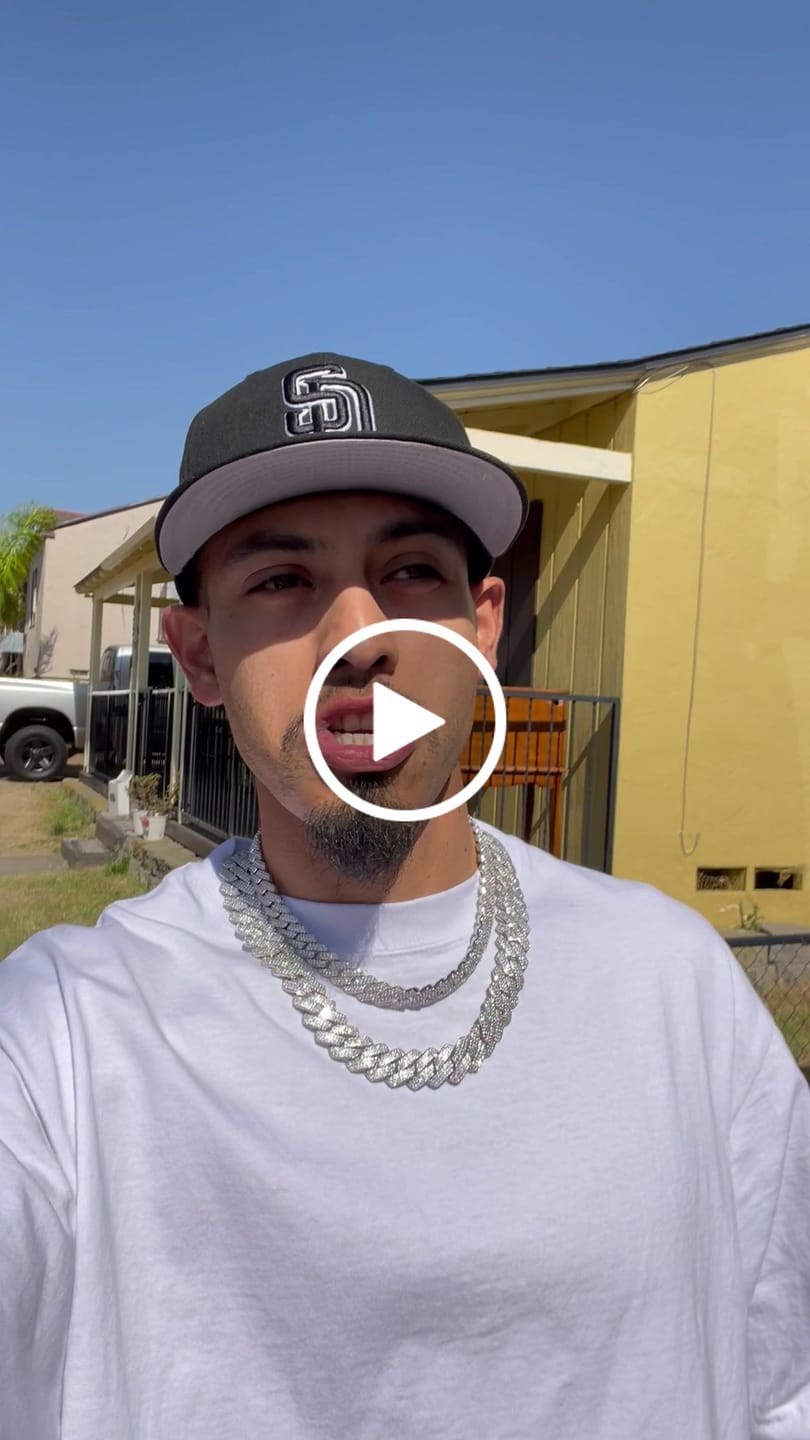 Customer video review of 14mm Monaco Chain - White Gold