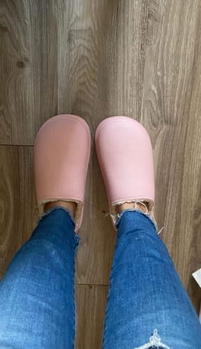 Customer photo review of The Snuggi Slippers™