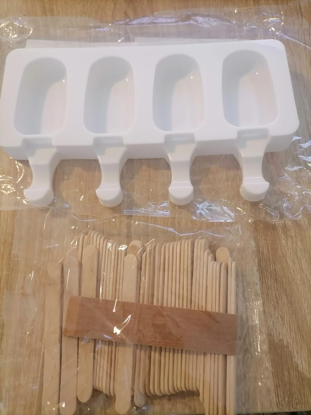 Customer photo review of Food Grade Silicone Popsicle Molds