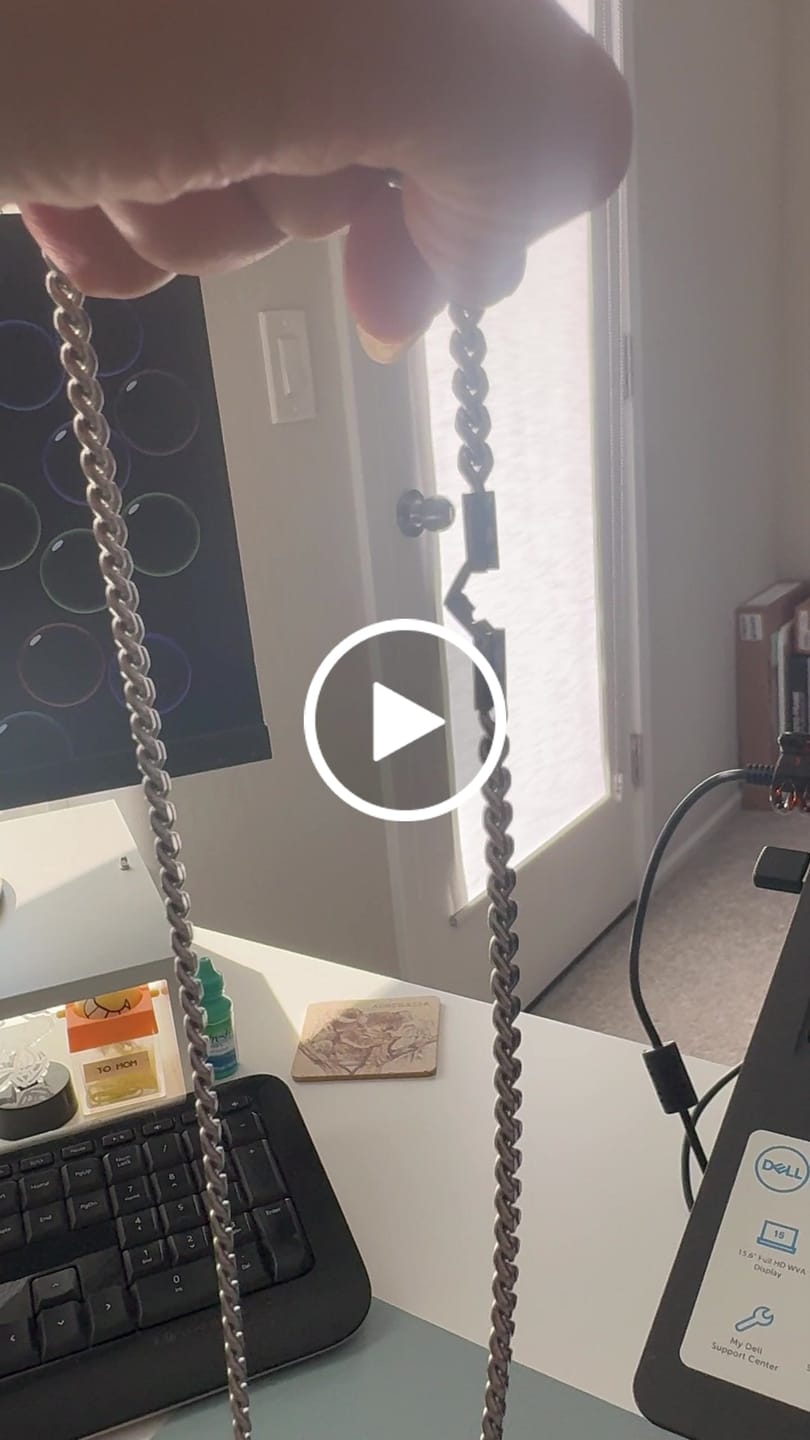 Customer video review of 6mm Cuban Link Chain