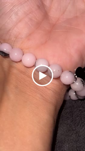 Customer video review of Cherry Blossom Jasper Bracelet