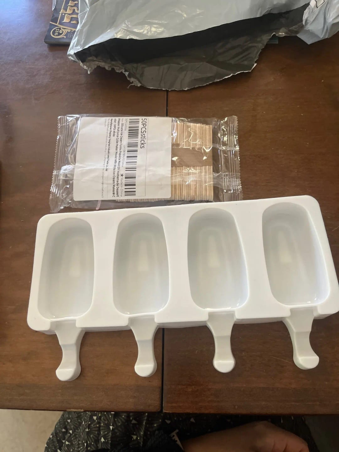 Customer photo review of Food Grade Silicone Popsicle Molds
