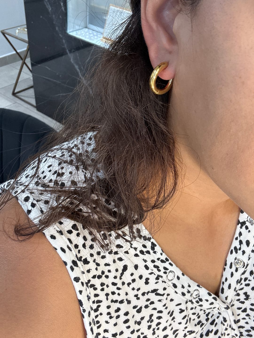 Customer photo review of Par Arracada Chica 20 mm
