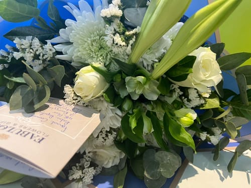 Customer photo review of Classic White Bouquet