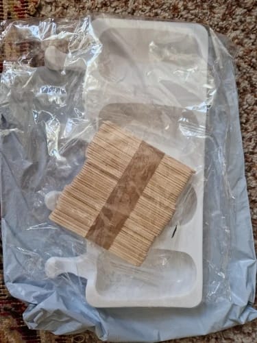 Customer photo review of Food Grade Silicone Popsicle Molds