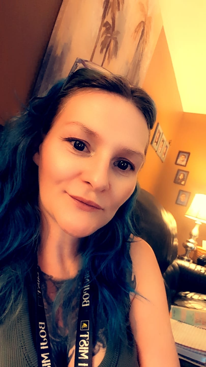 Customer photo review of Halloween Blackout Colored Contact Lenses