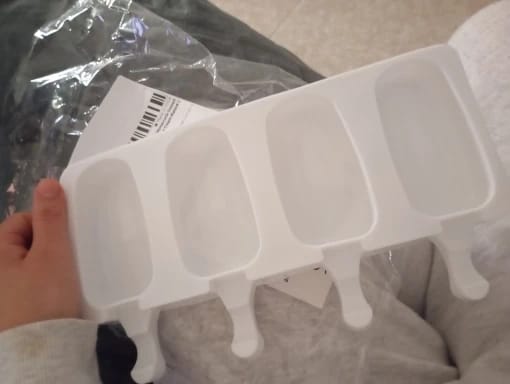 Customer photo review of Food Grade Silicone Popsicle Molds