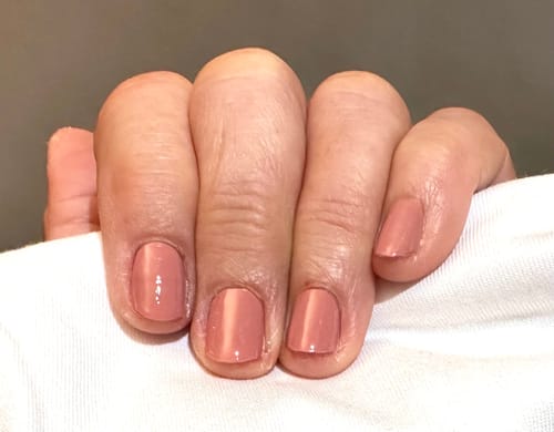Customer photo review of Terracotta | Nail Polish Wraps