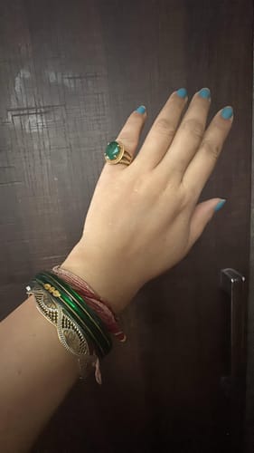 Customer photo review of Light Green - "Divya Shringar" 916 22k