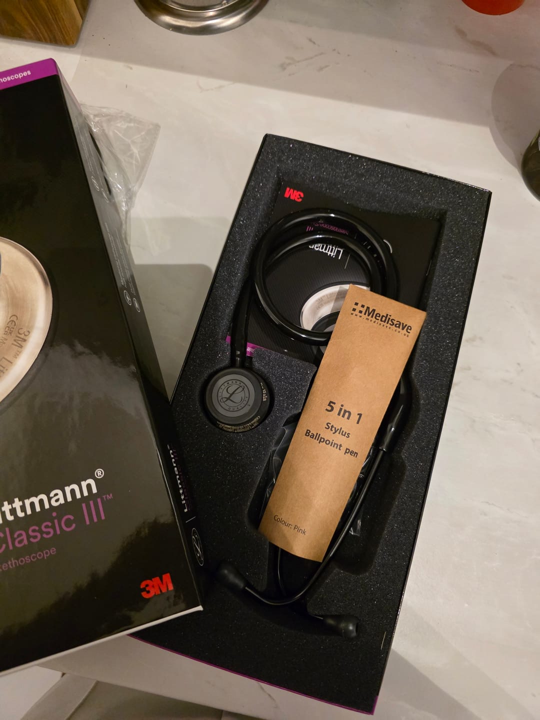 Customer photo review of Littmann Classic III Monitoring Stethoscope: All Black 5803