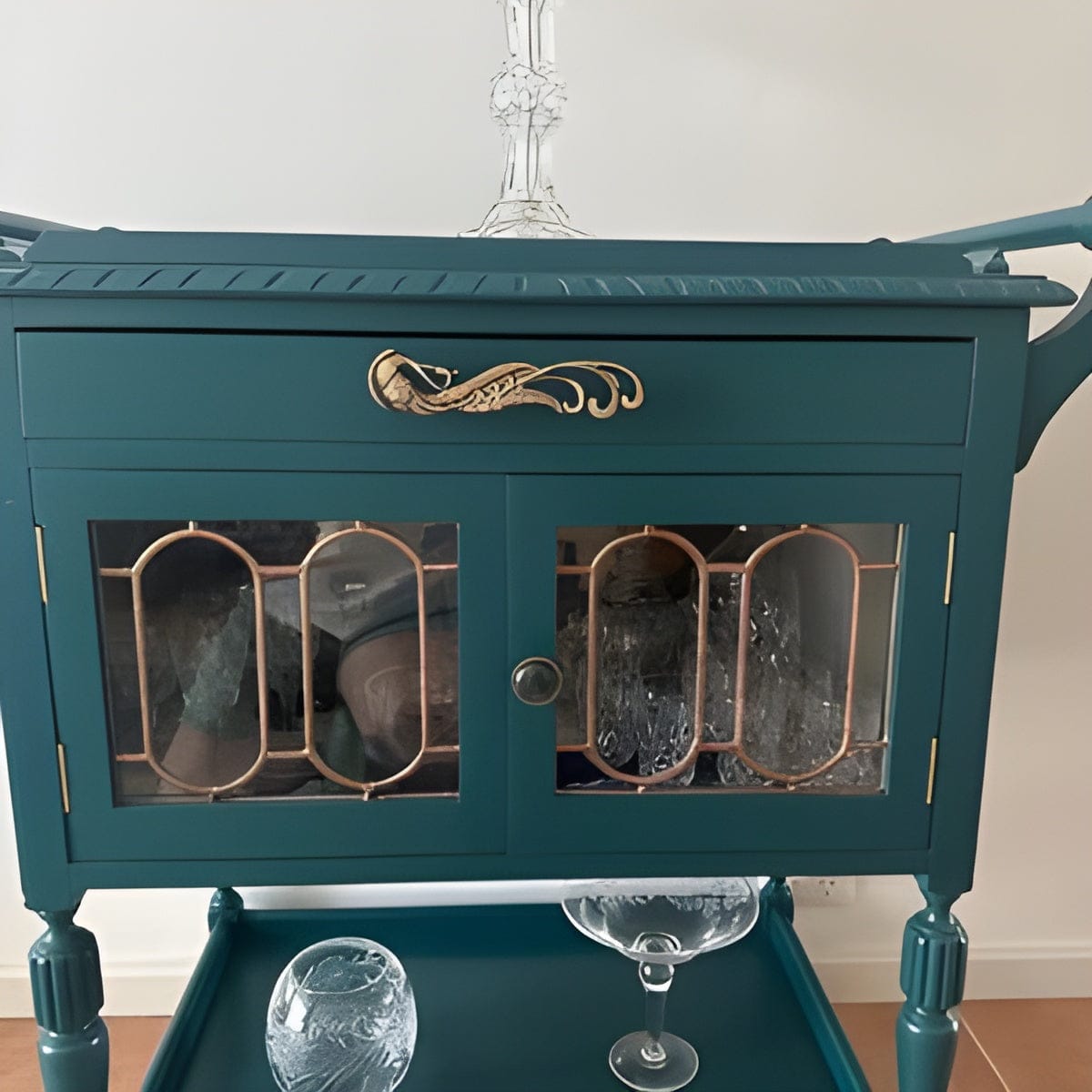 Customer photo review of Brass Peacock Door handle - Antique Brass
