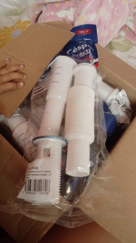Customer photo review of Cespol Para Lavabo 2932A Rejilla Acero Inoxidable Fleximatic