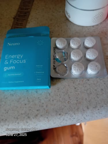 Customer photo review of Energy & Focus Gum