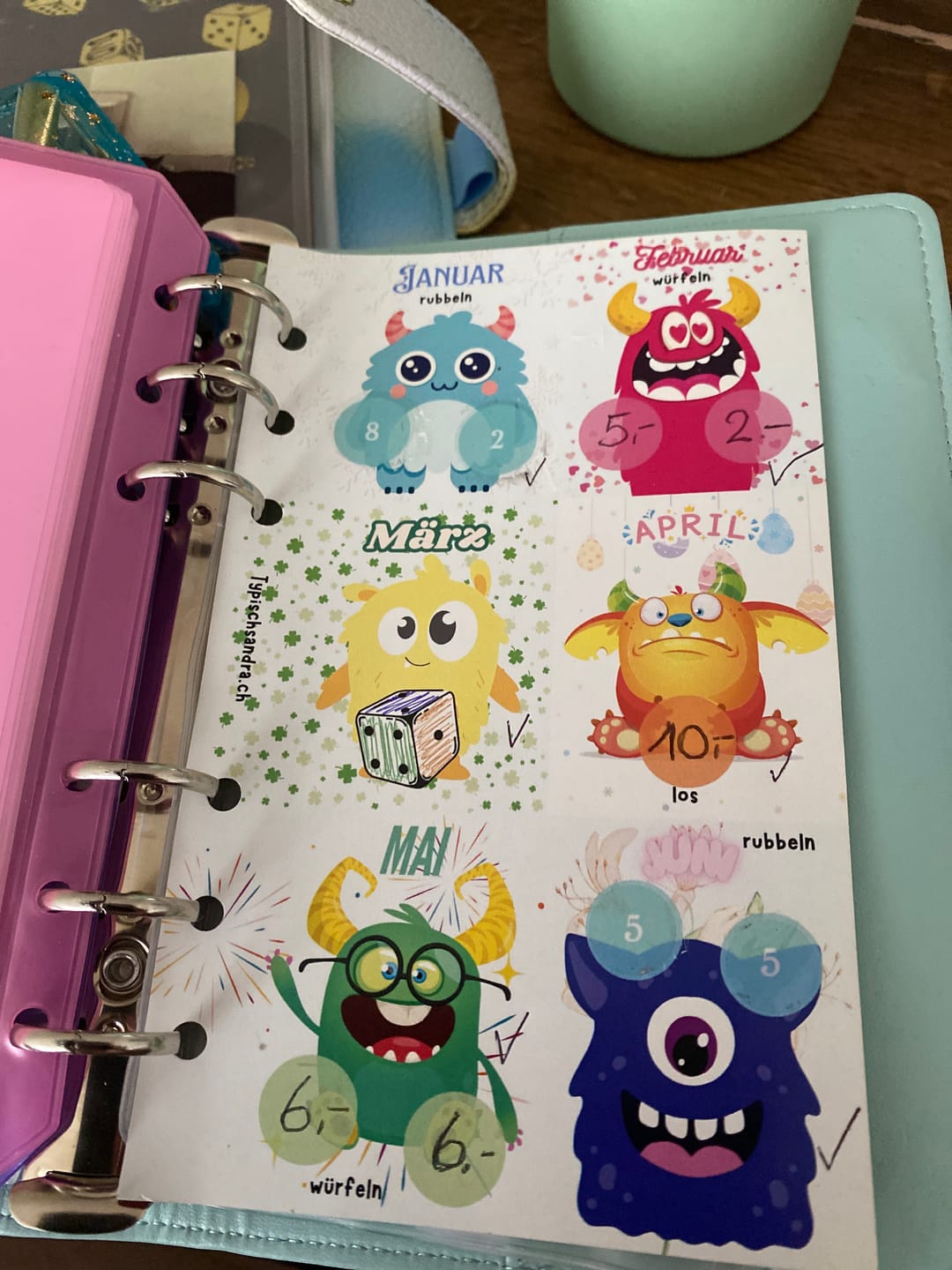 Customer photo review of Mini Monster Jahreschallenge