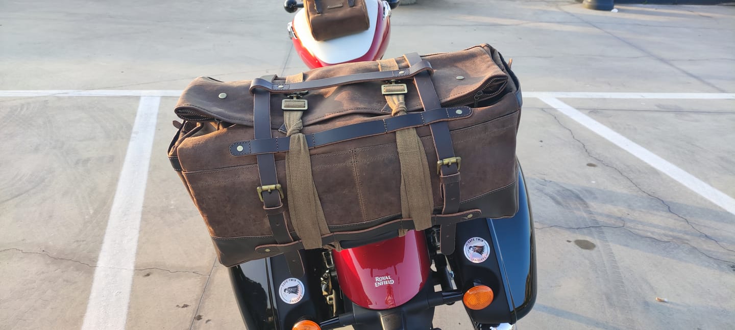Customer photo review of outlaw duffel bag